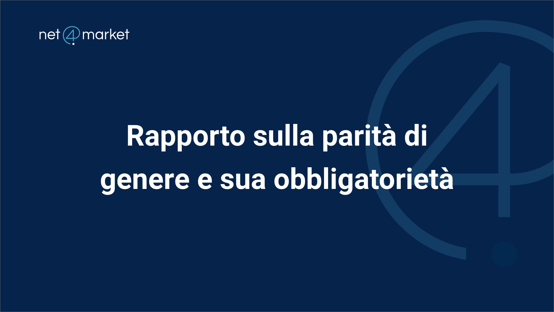 Rapporto sulla Parità di Genere negli Appalti: obbligo generale o solo PNRR?